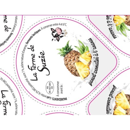 Opercules Alu 68.3mm LA JOURIVIERE Arômatisé Annanas sc.pot carton g