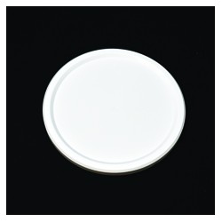 Couvercle PE injecté Ø116 coiffant blanc