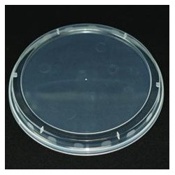 Couvercle PP injecté Ø145 coiffant transparent