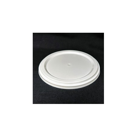 Couvercle PP injecté Ø145 coiffant blanc