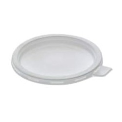 Couvercle PP thermoformé Ø95 rentrant modèle 2 blanc avec languette