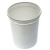 Pot PP thermoformé Ø116,2 613ml blanc