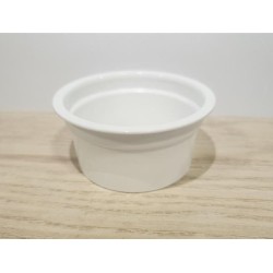 Pot PP thermoformé Ø67 40ml blanc, petit épaulement