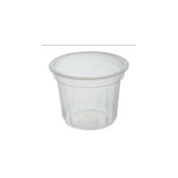 Pot PP thermoformé Ø67 110ml cannelé transparent