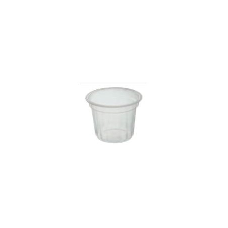 Pot PP thermoformé Ø67 110ml cannelé transparent