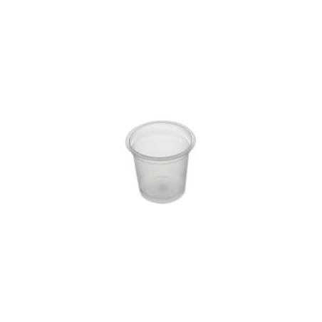Pot PP thermoformé Ø67 120ml transparent, petit épaulement