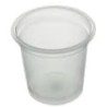 Pot PP thermoformé Ø67 120ml transparent, petit épaulement