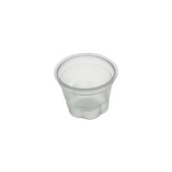 Pot PP thermoformé Ø75 125ml cannelé transparent