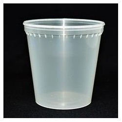 Pot PP injecté Ø100 400ml transparent