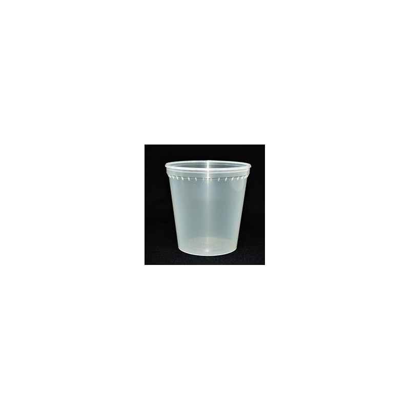 Pot PP injecté Ø100 400ml transparent