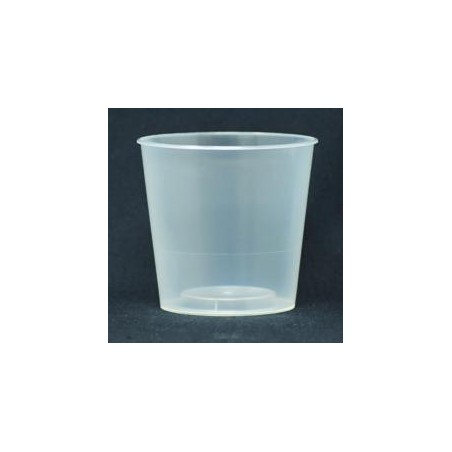 Pot PP injecté Ø106 500ml transparent sans épaulement