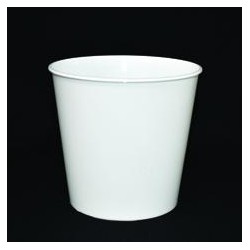 Pot PP injecté Ø106 500ml blanc sans épaulement