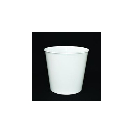 Pot PP injecté Ø106 500ml blanc sans épaulement