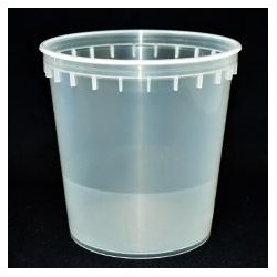Pot PP injecté Ø129 1000ml transparent