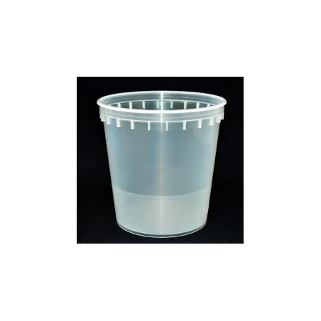 Pot PP injecté Ø129 1000ml transparent