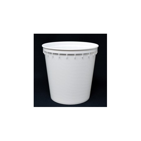 Pot PP injecté Ø129,2 1000ml blanc