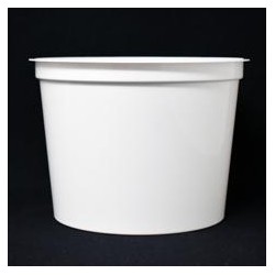 Pot PP injecté Ø145 1000ml blanc