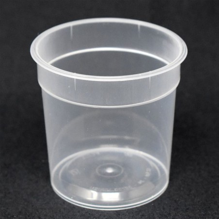 Pot PP injecté Ø67 125ml transparent