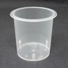Pot PP injecté Ø67 125ml transparent sans épaulement